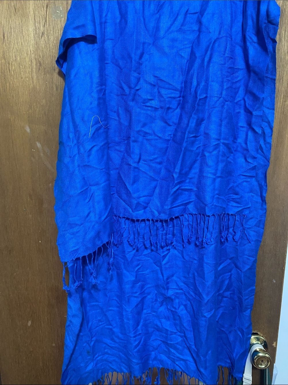 Royal Blue Fringe Maxi Skirt